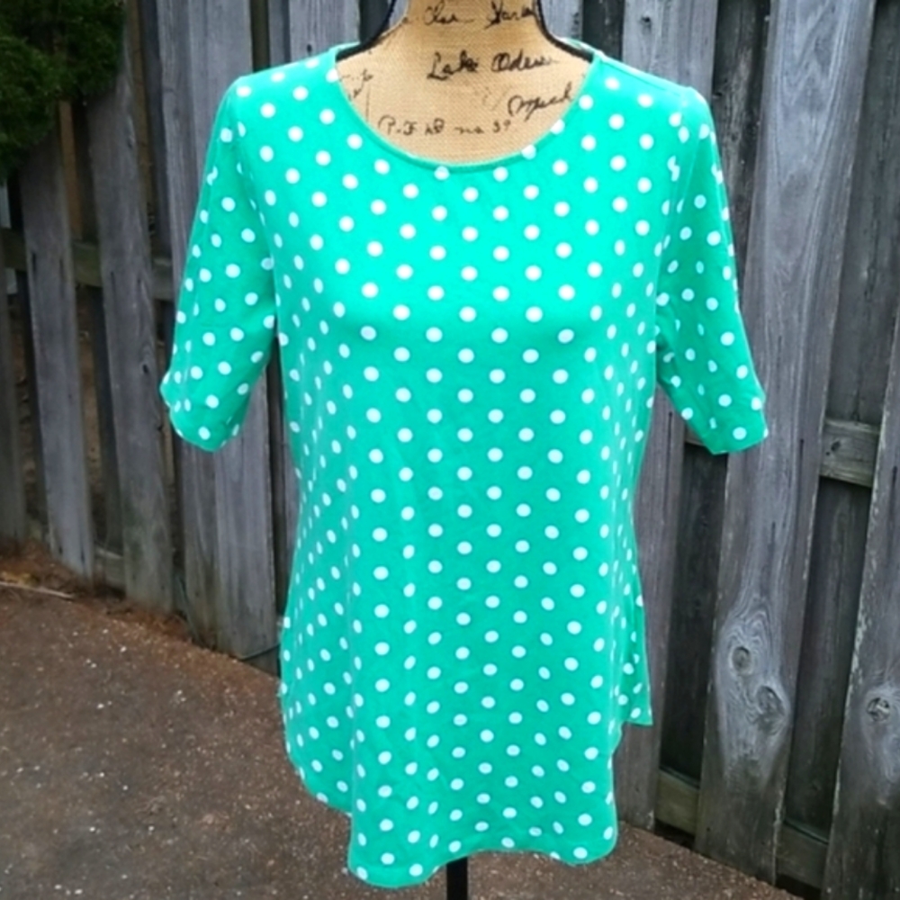 NEW Isaac Mizrahi Polka Dot Tunic